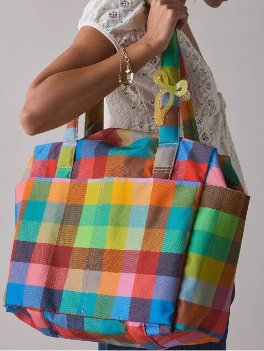 BAGGU Small Cloud Carry-on: Madras (Urban Exclusive)